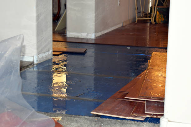 Professional Sewage Cleanup technician working in Center City, MN